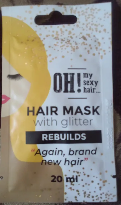 OH! my sexy hair Hair Mask with Glitter Rebuilds (Brokatowa maseczka do włosów)