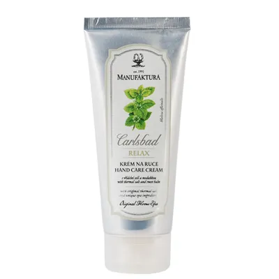 Manufaktura Carlsbad Relax, Hand Care Cream (Pielęgnacyjny krem do rąk z melisą)