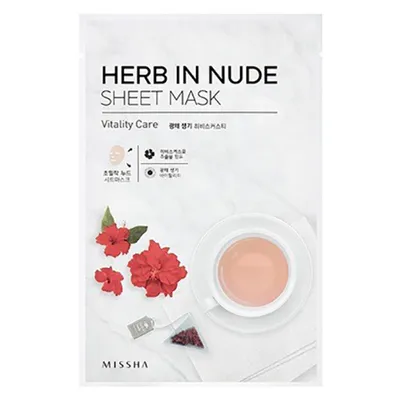 Missha Herb in Nude, Sheet Mask Vitality Care (Maseczka w płacie)