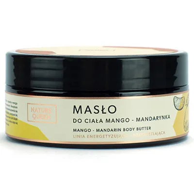Nature Queen Linia energetyzująco-rozświetlająca, Masło do ciała `Mango i mandarynka`