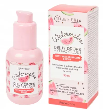 Action Skin Bliss, Watermeloon, Dewy Drops Hydro Glow (Serum nawilżające z ekstraktem z arbuza)