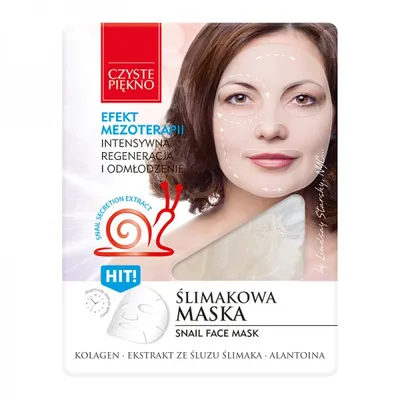 Czyste Piękno Maska ślimakowa  w płacie