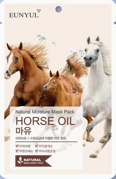 Eunyul Natural Moisture Mask Pack Horse Oil (Maseczka w płacie do twarzy)