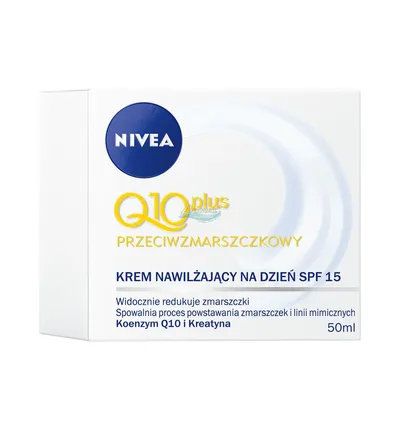 Nivea Q10 Plus, Przeciwzmarszczkowy krem nawilżający na dzień SPF 15