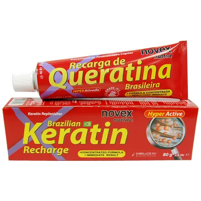Novex Hair Care Brazilian Keratin Recharge Hair Treatment  [Recarga de Queratina] (Odżywczy i stylizujący krem z keratyną)