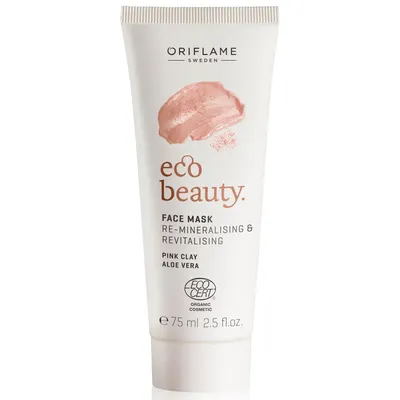 Oriflame Ecobeauty, Face Mask Re-mineralising & Revitalising (Maseczka z różową glinką)
