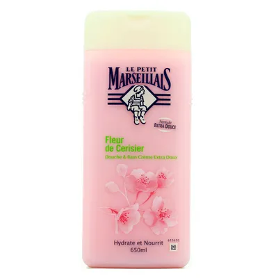 Le Petit Marseillais Douche & Bain Creme Extra Doux Fleur de Cerisier (Kremowy żel 2w1 pod prysznic i do kąpieli `Kwiat Wiśni`)