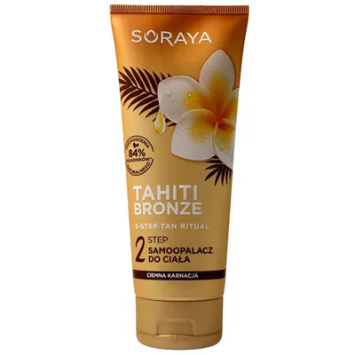 Soraya Tahiti Bronze 3 Step Tan Ritual, Samoopalacz do ciała ciemna karnacja