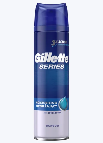 Gillette Series, Shave Gel Moisturizing (Żel do golenia nawilżający)