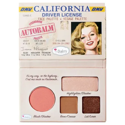 The Balm Autobalm California Driver License, Face Palette (Paletka do makijażu)