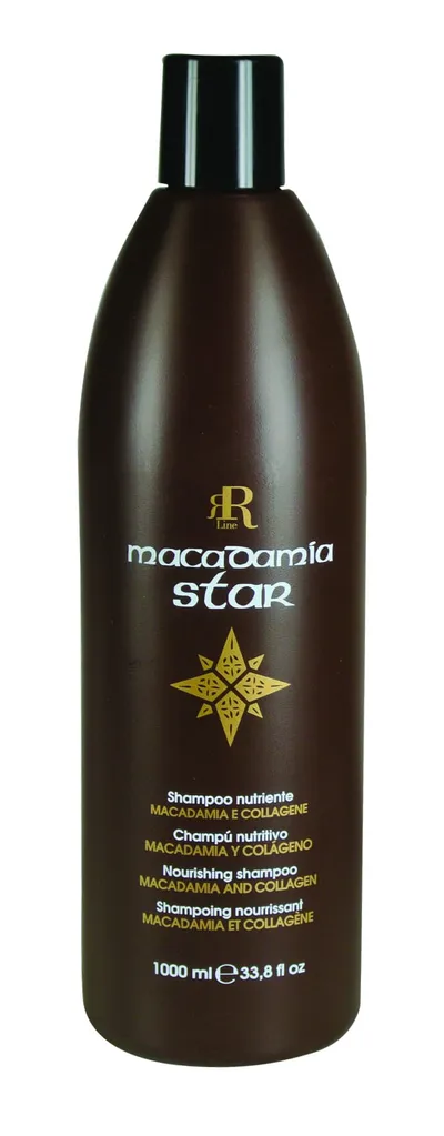 RR Line Macadamia Star, Szampon odżywczo - nawilżający z olejem makadamia i kolagenem