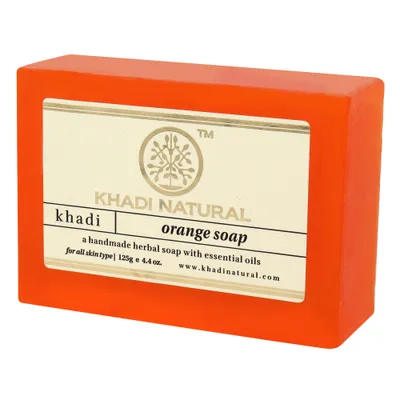 Khadi Natural Orange Handmade Soap Bar (Mydło pomarańczowe)