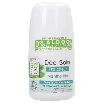SO'BiO Etic Deo Roll-on Fraicheur Menthe (Dezodorant w kulce z miętą)