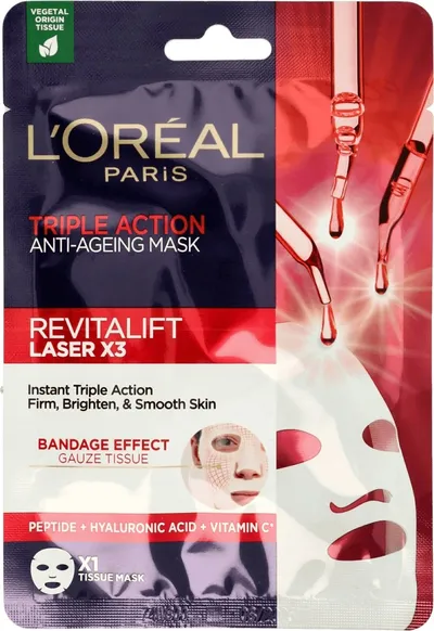 L'Oreal Paris Revitalift Laser X3, Triple Action Anti-Aging Mask (Maska przeciwzmarszczkowa o potrójnym działaniu)