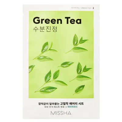 Missha Airy Fit Sheet Mask Green Tea (Maska w płachcie `Zielona herbata`)