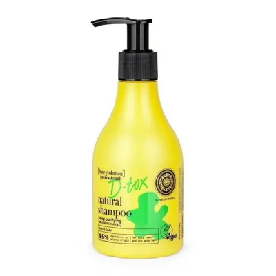 Natura Siberica Hair Revolution, D-tox Natural Shampoo (Naturalny, wegański szampon do włosów przetłuszczających się u nasady i suchych na końcówkach Głębokie oczyszczenie)