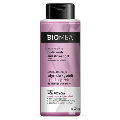 Biomea Silnie regenerujący płyn do kąpieli i pod prysznic