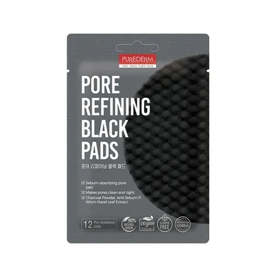 Purederm Pore Refining Black Pads (Oczyszczające płatki do twarzy)