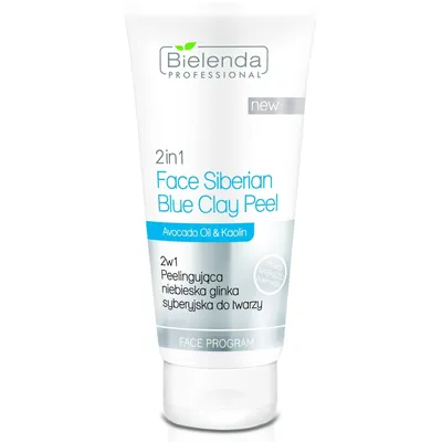 Bielenda Professional Face Siberian Blue Clay Peel 2 in 1 (Peelingująca glinka niebieska syberyjska 2 w 1)