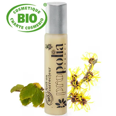 Beeyes Propolia, SOS Imperfections, Stop aux Spots (Propolisowy żel - krem przeciw pryszczom roll-on 'Drzewo herbaciane i palmarosa')