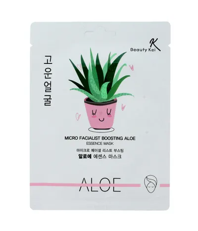 Beauty Kei Micro Facialist Boosting Aloe Essence Mask (Kojąco-nawilżająca aloesowa maska do twarzy)