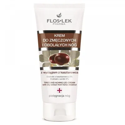 Floslek Tired and Aching Leg Cream (Krem do zmęczonych i obolałych nóg z wyciągiem z kasztanowca i arniki górskiej)