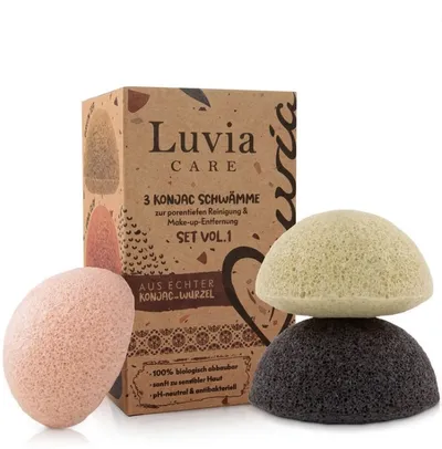 Luvia Cosmetics Konjac Sponge Set (Zestaw gąbeczek konjac)