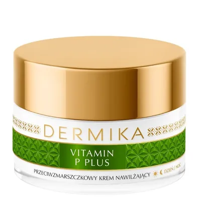 Dermika Vitamin P Plus, Przeciwzmarszczkowy krem nawilżający do cery naczynkowej (nowa wersja)
