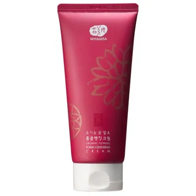 Whamisa Organic Flowers, Natural Fermented Creamy Foam Cleanser (Naturalna pianka oczyszczająca)
