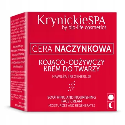 Krynickie Spa Cera Naczynkowa, Krem kojąco - odżywczy do twarzy na dzień i na noc