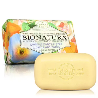 Nesti Dante Bio Natura, Ginseng & Barley Natural Soap (Naturalne mydło toaletowe `Żeń-szeń & jęczmień`)