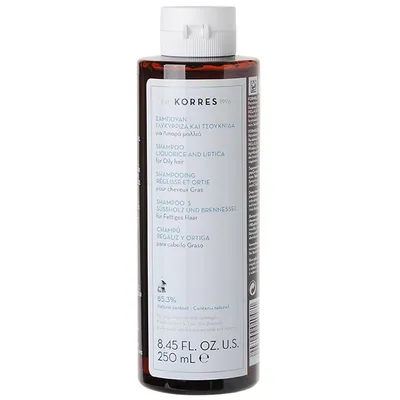 Korres Liquorice and Urtica, Shampoo (Szampon z wyciągiem z lukrecji i pokrzywy do włosów tłustych)
