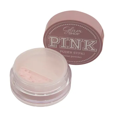 Glam Shop GlamPOWDER, Pink Loose Powder (Różowy puder sypki wygładzający)