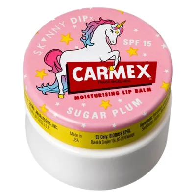 Carma Laboratories Carmex, Moisturising Lip Balm Sugar Plum SPF 15 (Nawilżający balsam do ust w słoiczku)