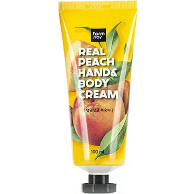 FarmStay Real Peach Hand & Body Cream (Krem do rąk i ciała z brzoskwinią)