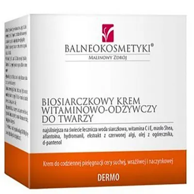 Balneokosmetyki Malinowy Zdrój Biosiarczkowy krem witaminowo-odżywczy