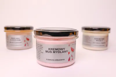 Manufaktura Lawenda Kremowy mus mydlany o zapachu arbuzowym