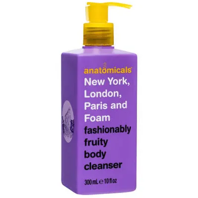 Anatomicals New York, London, Paris and Foam, Fashionably Fruity Body Cleanser (Modnie owocowy żel pod prysznic)