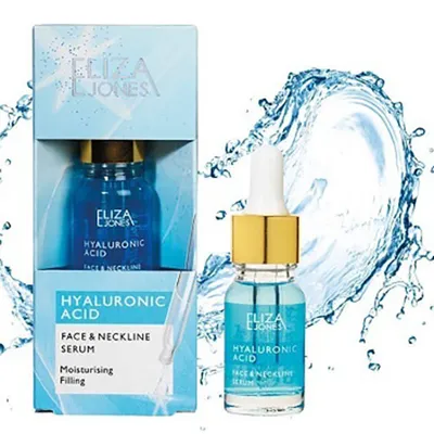 Eliza Jones Hyaluronic Acid, Face & Neckline Serum Moisturising Filling (Serum  do twarzy, szyi i dekoltu)
