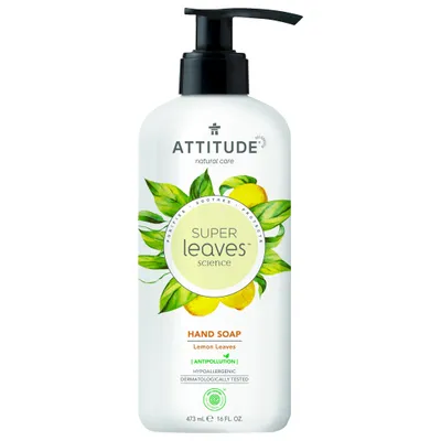 Attitude Super Leaves, Lemon Hand Soap (Cytrynowe mydło do rąk)