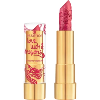 Essence Love, Luck & Dragons, Creamy Lipstick (Kremowa pomadka do ust)