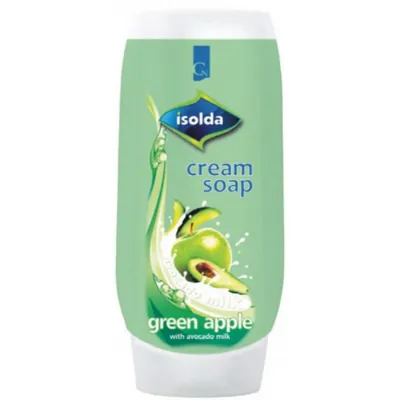 Isolda Green Apple Cream Soap with Avocado Milk (Kremowe mydło w płynie)