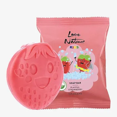 Oriflame Love Nature Kids, Playful Strawberry Soap Bar (Mydełko w kostce)