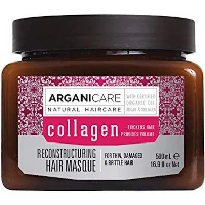 Arganicare Collagen, Reconstructing Hair Masque with Certified Organic Argan Oil (Maseczka do włosów z kolagenem)