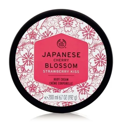 The Body Shop Japanese Cherry Blossom Strawberry Kiss Body Cream (Krem do ciała)