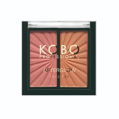 Kobo Professional Afterglow, Face Set Rose (Kompaktowy duet do konturowania twarzy)