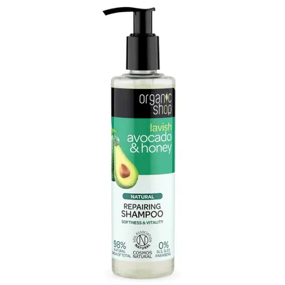 Organic Shop Avocado & Honey, Natural Repairing Shampoo Softness & Vitality (Regenerujący szampon z awokado i miodem)