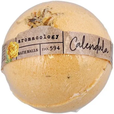 Action Aromacology, Bath Ball Calendula (Musująca kula do kąpieli  `Nagietek`)