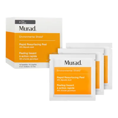 Murad Environmental Shield, Rapid Resufracing Peel (Chusteczki peelingujące z 10% kwasem glikolowym)