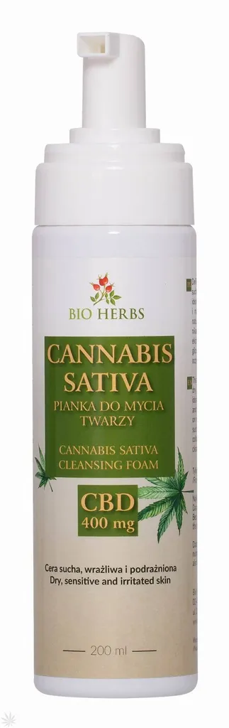 Bio Herbs Cannabis Sativa, Pianka do mycia twarzy